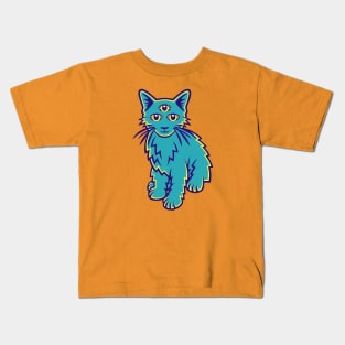 Triclops Kitten Kids T-Shirt